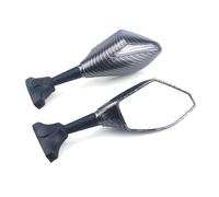 Motorcycle Rearview Mirror For Hyosung For GT125R For GT250R For GT650R For GT650S Racing Rearview Mirrors With Turn Signals LED Motorbike Bar End Mirrors(Carbon-Clear)