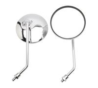 Motorcycle Rearview Mirror For Jog For BWS 100 125 For Vino Universal 10mm Motorcycle Rearview Mirrors Scooter Chrome Round Side Motorbike Mirrors