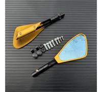 Motorcycle Rearview Mirror For KAWASAKI Z750 For NINJA250 CNC ALUMINUM Custom Motorcycle Rearview Side Mirrors 8mm 10mm(Gold)