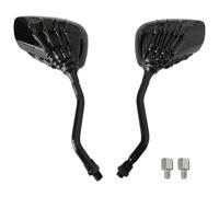 Motorcycle Rearview Mirror For Motorcycle Rearview Mirror Skull Hand Chrome Plated ABS Shell Side Silver Motorbike Mirrors