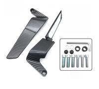 Motorcycle Rearview Mirror for Piaggio X9 Evolution 125 2005-2007,Adjustable Rotating Side Mirrors,Wide Viewing Angle Wing Rearview Mirrors,A/CarbonFiber