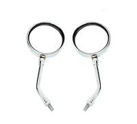 Motorcycle Rearview Mirror For Scooter E-Bike Retro Rearview Mirrors Adjustable ABS HD Vision Side Mirror Motorcycle Mirrors Universal 10mm Motorcycle Mirror