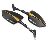 Motorcycle Rearview Mirror For Suz&uki For GSX-S750 For GSX-S1000f 125 150 For GSX-S1000 Motorcycle Rear View Rearview Mirrors Side Mirror 10mm(Gold)