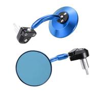 Motorcycle RearView Mirror For SUZUKI Bandit 1200 1250 1250S 1250F 250 400 650 GSF650 Round Handlebar End Side Mirror(BLUE 2)