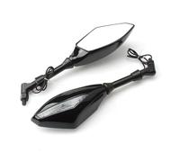 Motorcycle Rearview Mirror For Suzuki For Cruiser For Chopper For Street For Bikes Motorcycle Turn Signal Rearview Side Mirrors Left Right Rear View Mirror