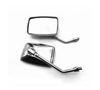 Motorcycle Rearview Mirror For Suzuki For GSX1300BK Pair 10MM Motorcycle Rear View Mirrors Thread Black Rectangle Rearview Side Mirrors(Silver)