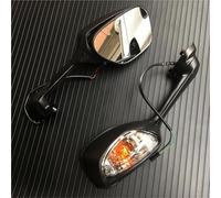 Motorcycle Rearview Mirror For SUZUKI GSXR1000 2009-2016 GSXR600 GSXR750 2011-2021 Motorcycle Rearview Mirrors Rear View Side Turn Signal Lingt(Black)