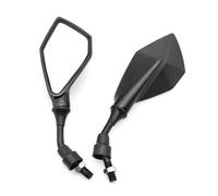 Motorcycle Rearview Mirror For Universal Motorcycle Rearview Mirrors Wide Angle Adjustable Bicycle Bike Handlebar Side Flexible Rear View Mirror(Black)