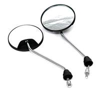 Motorcycle Rearview Mirror For Universal Round Motorcycle Rear View Mirrors Moped Scooter Motorbike Side Mirror Clockwise 8mm 360 Degree Convex