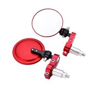 Motorcycle Rearview Mirror For Victory Motorcycle 3 Inch Round Folding Bar End Side Mirror Motorbike Side Mirrors(RED)