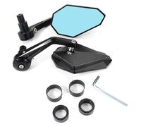 Motorcycle Rearview Mirror For XSR900 For XSR 700 For TMAX 500 For Tmax530 Motorcycle Rear View Side Mirror Handlebar Bar End Mirrors Riser Motorbike Handle Bars(Black)