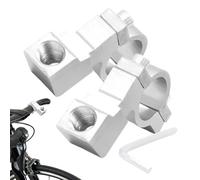 Motorcycle Rearview Mirror Holder - 2 Pieces Universal Aluminium Alloy Adapter | Clamp for Motorcycle Rearview Mirrors | for Outdoor Hiking Cycling Mountain Road
