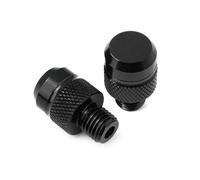 Motorcycle rearview mirror hole plug For HON@&DA MSX125 GROM 2013-2025 Motorcycle Accessories CNC Aluminum Mirror Hole Plugs Screws Bolts Cover Caps(Black No logo)