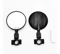 Motorcycle Rearview Mirror Kit with 360 Degree Swivel Joint for Precise Angle Control and Consistent Visibility (Style A)