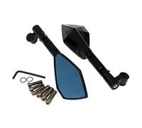 Motorcycle rearview mirror mirrors For CB650R CB650 R CB 650R Thread Size 10MM 8MM Motorcycle Rearview Mirror CNC Side Mirrors(Black)