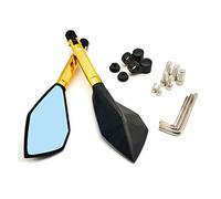 Motorcycle rearview mirror mirrors For CR85R CRF150R CR125R CR250R SL230 CRF450R Universial 8mm 10mm Motorcycle Convex Mirror Rearview Mirrors(Gold)