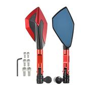 Motorcycle rearview mirror mirrors For H&ornet 250 600 900 For Jade VT250 For CB-1 CB400 For SF CB600 CB750 CB1300 Motorcycle CNC Rear View Mirror Side Mirrors Mirror(Red)