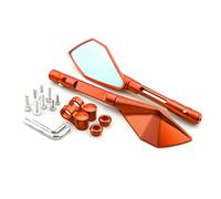 Motorcycle rearview mirror mirrors For K&AWASAKI Z900 Z900RS For NINJA 250 Motorcycle CNC Aluminum Rear View Mirrors Blue Glass Side Convex Mirror Green Black Gold Red(Orange)