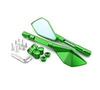 Motorcycle rearview mirror mirrors For K&AWASAKI Z900 Z900RS For NINJA 250 Motorcycle CNC Aluminum Rear View Mirrors Blue Glass Side Convex Mirror Green Black Gold Red(Green)