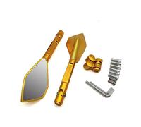 Motorcycle rearview mirror mirrors For WR 250X 250R 450F For TTR 125 250 600 TTR250 Motorcycle Mirrors Rearview Blind Spot Side Mirror(Gold)