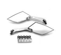 Motorcycle rearview mirror mirrors Motorcycle Accessories Rear View Side Mirrors For GSR 600 For GSXR 600 750 1000 For S&uzuki GSX-S750 For SFV650 For GLADIUS 125 200 390(Silver)