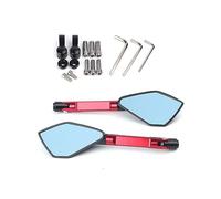 Motorcycle rearview mirror mirrors Universal Motorcycle Mirror CNC Side Rearview Blue Anti-glare Mirror For DORSODURO 750 For DORSODURO1200(Red,Small Mirror)