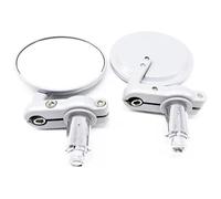 Motorcycle Rearview Mirror Motorbike Handlebar Mirror Pair Motorcycle Rearview Scooter Mirrors 360 Rotation Adjustable Riding Round Ellipse Motorbike Mirrors(Color 1)