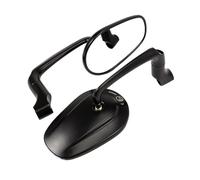 Motorcycle Rearview Mirror Motorcycle 8mm 10mm Rearview Mirror Universal Oval Multi Angle Motorbike Accessories Parts For Touring For Road King Glide EMARK