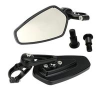 Motorcycle Rearview Mirror Motorcycle Handlebar End Mirror For MT-07 MT-09 MT10 R6 R1 FZ1/FZS1000 FZ6 FZ6R XJ6 TMAX530 TMAX500(B White lenses)