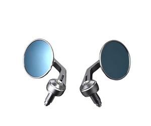 Motorcycle Rearview Mirror Motorcycle Handlebar Mirror Bar End Rear View Mirrors Balance Slider Grip Side Mirror CNC 22mm Universal Anti-reflective Motorcycle Mirror