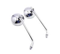 Motorcycle Rearview Mirror Motorcycle Rearview Mirrors ABS 8 10MM For Piaggio Zip Mp3 For For Vespa Sprint S 150 PX 125(Chrome)