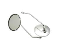 Motorcycle Rearview Mirror Motorcycle Scooter Mirrors Rear View Mirror Universal 8mm Thread Round Oval Convex