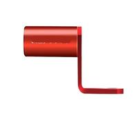 Motorcycle Rearview Mirror Mount Extender Bracket Clamp Bar Extension Bracket Clamp Bar Function Handlebar Holder Support Bracket(RED)