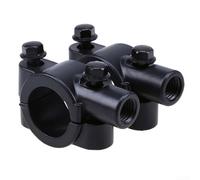 Motorcycle Rearview Mirror Mount Holder Clamp Adaptor with M10 10mm Thread for 22mm Handlebar Bicycles, Motorcycles, Scooters and Electric Vehicles