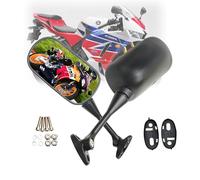 Motorcycle Rearview Mirror Racing Motorcycle Rearview Mirror 360 Degree Rotatable for GT125R/250R/650R/650S CBR600RR/600 F4 F4I/1000RR /250R Ninja 250R
