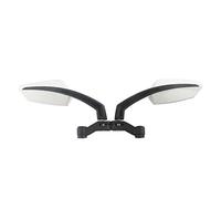 Motorcycle Rearview Mirror Rear Side Mirrors 1 Pair Universal Rearview Mirror For Refit Motorcycle Electric Vehicle Scooter Red White Black Modified Decorative Mirrors(Silver ECX224000S)