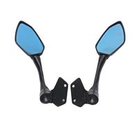 Motorcycle Rearview Mirror Rear View Side Left And Right Reversing Mirror Reflector For 250SR 300SR CF250-6/6A Motorbike Side Mirror Clear Glass(1)