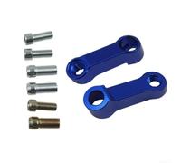 Motorcycle Rearview Mirror Riser Spacers Extension Adapter Aluminum | Alloy Base for Enhanced Visibility Fitment Compatible with Various Motorbikes Black Silver Gold(blue)