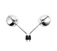 Motorcycle Rearview Mirror Round Motorcycle Handlebar 8mm10mm Screw Motorbike View Bar Side End Reversing Handle Rearview Mirrors Accessories Parts