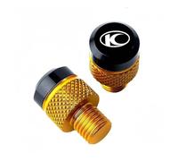 Motorcycle rearview mirror screws For Kymco AK550 Xciting 250 350 300 400 500 DownTown Motorcycle Accessories M10*1.25 Rear Mirror Hole Plugs Screw Bolts Cover(Yellow)
