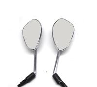 Motorcycle Rearview Mirror Shadow VT600 750 CBF190 Cafe Racer ABS Motorcycle Rear Mirror 8/10MM Mirror(White)
