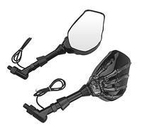 Motorcycle Rearview Mirror Skull Hand Ghost Claw LED Light Turn Signal Mirror Fit 10mm 8mm Thread Bolts Mirror Motorbike Rear Mirror