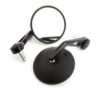Motorcycle Rearview Mirror Universal 7/8‘’22mm Motorcycle Chrome Convex Handlebar Adjustable Mirror Bar End Side Mirror Motorbike Side Mirrors(MTHSJ333-B)