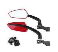 Motorcycle Rearview Mirror Universal Carbon Fiber Motorcycle Rear View Mirrors With 7/8 Handlebar Mount Clamp For Cruiser Scooter ATV Street Dirt Bike