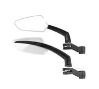 Motorcycle Rearview Mirror Universal Carbon Fiber Motorcycle Rear View Mirrors With 7/8 Handlebar Mount Clamp For Cruiser Scooter ATV Street Dirt Bike