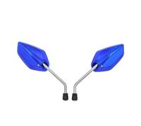 Motorcycle Rearview Mirror Universal Motorcycle Rear View Mirror Mirrors Black Electric Scooter Side Motorcycle Rear Mirrors(Blue)