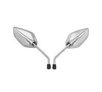 Motorcycle Rearview Mirror Universal Motorcycle Rear View Mirror Mirrors Black Electric Scooter Side Motorcycle Rear Mirrors(Silver)
