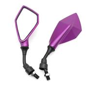 Motorcycle Rearview Mirror Universal Motorcycle Rearview Mirror Replacement Parts Accessories Set Mirrors Rear(Purple)