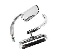 Motorcycle Rearview Mirror Universal Rearview Oval Mirror 8mm 10mm Side Mirrors For Sportster For Chopper Breakout For Electra Glide For Dyna For Softail