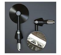 Motorcycle Rearview Mirrors 2pcs/Pair Motorcycle Rear View Mirrors Round 7/8" Handle Bar End Foldable Motorbike Side For Cafe Universal 2023 CAR